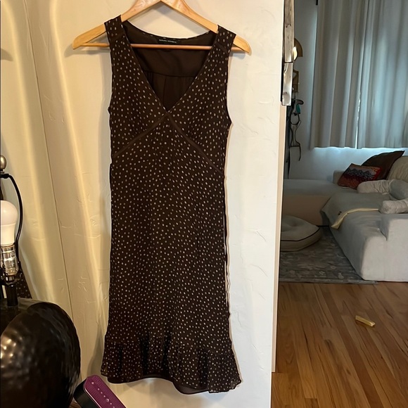 Banana Republic Brown Sleeveless Midi Dress - Picture 1 of 6